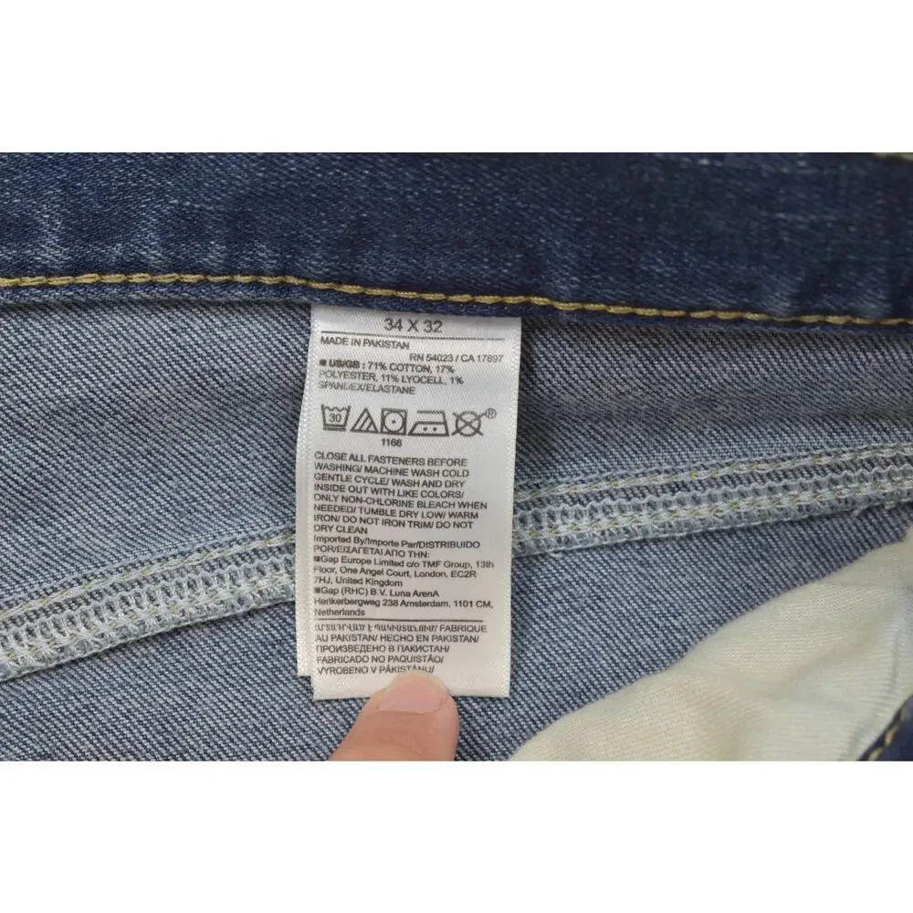 Banana Republic Men's Slim Fit Jeans 34x32 Blue Medium Wash Denim Lyocell Blend
